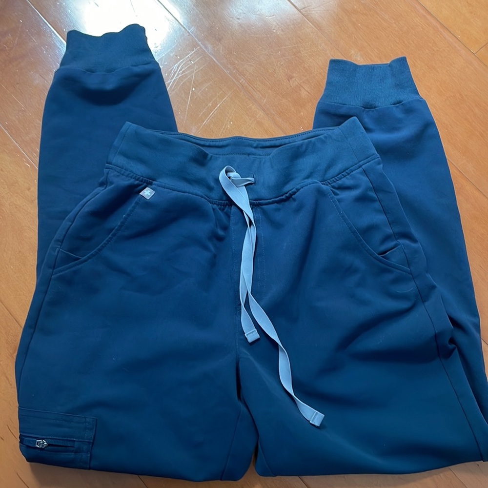 FIGS dark harbor high waisted zamora joggers size XSP XS Petite length